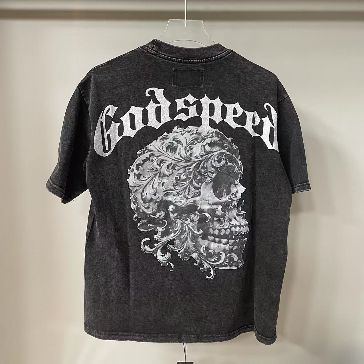 Godspeed Washed Black Graphic T-shirt - Image 4