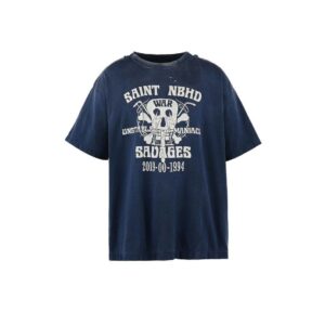 SAINT Mxxxxxx x NEIGHBORHOOD STHD. SAINTNBHD Graphic-Print Navy Blue