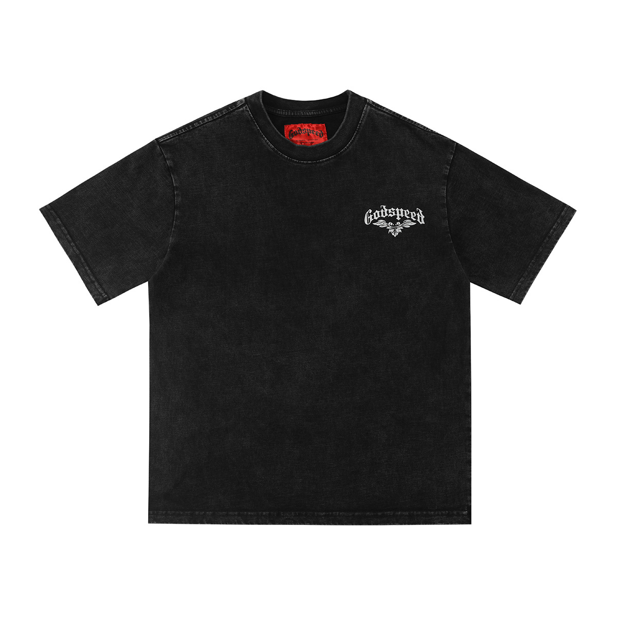 Godspeed Washed Black Graphic T-shirt