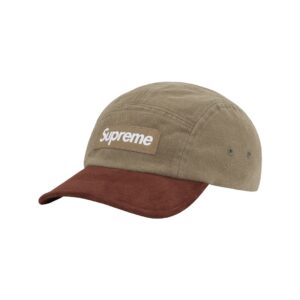 Supreme Suede Visor Camp Cap Light Olive