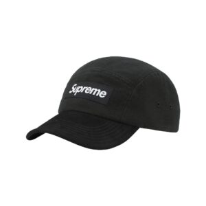 Supreme Washed Canvas Camp Cap Black