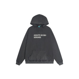 Enfants Riches Déprimés Classic Logo Hoodie in Vintage Washed Black