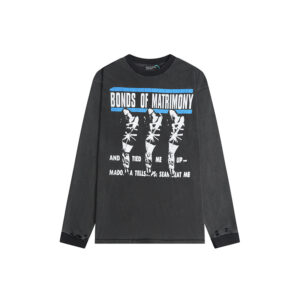 Enfants Riches Déprimés "Bonds of Matrimony" Long-sleeve T-shirt in Faded Black