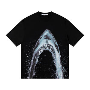 Givenchy Shark Print Cotton Short-Sleeve T-shirt