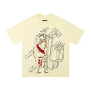 Godspeed Etched in Glory Crew Neck T-Shirt in Bone